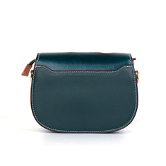 Handmade Lotus Flower Carving Crossbody Bag