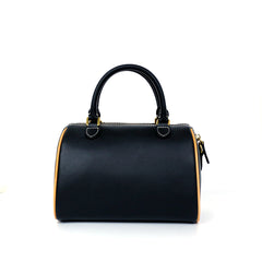 Handmade Lotus Flower Carving Crossbody Boston Bag