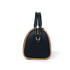 Handmade Elk Carving Crossbody Boston Bag